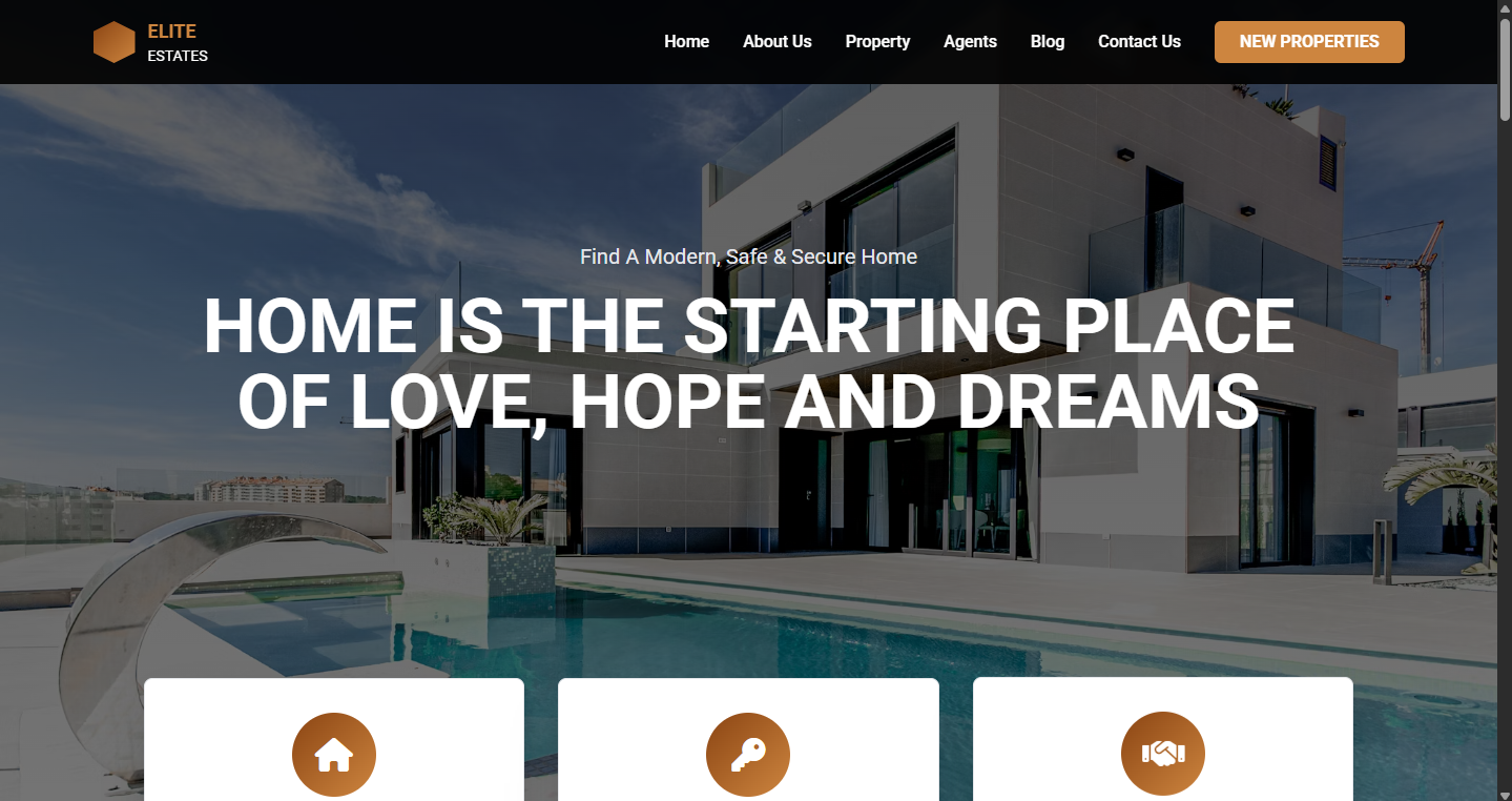 Elite Estates marketplace project cover